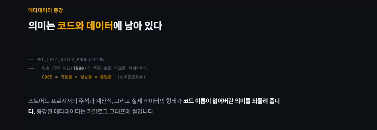 코드와 데이터에 남은 의미를 복원하는 메타데이터 증강